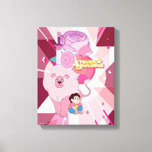 Steven Universe   Roos Kwartz Legacy Canvas Afdruk