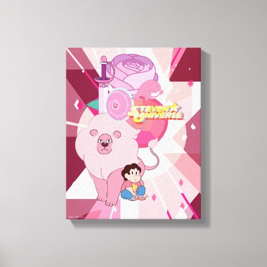 Steven Universe | Roos Kwartz Legacy Canvas Afdruk (Voorkant)