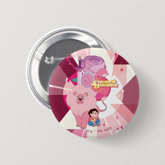 Steven Universe | Roos Kwartz Legacy Ronde Button 5,7 Cm (Voorkant /achterkant)
