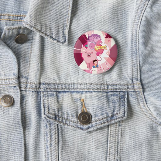 Steven Universe | Roos Kwartz Legacy Ronde Button 5,7 Cm (In situ)