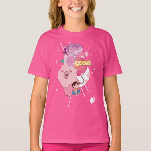 Steven Universe | Roos Kwartz Legacy T-shirt (Voorkant)