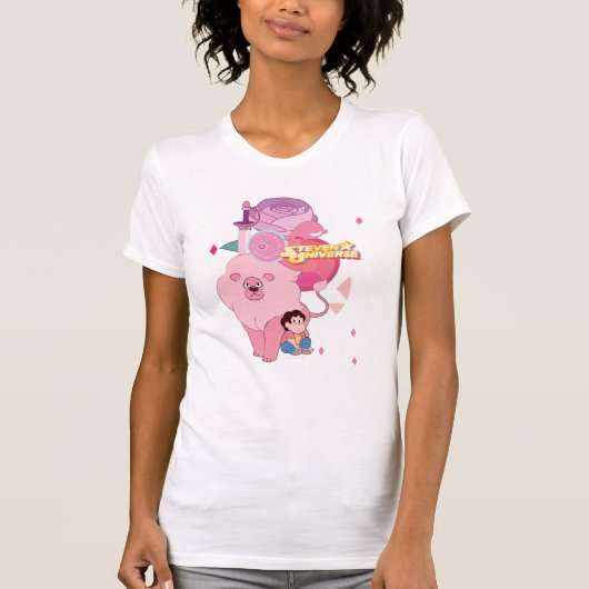 Steven Universe | Roos Kwartz Legacy T-shirt (Voorkant)