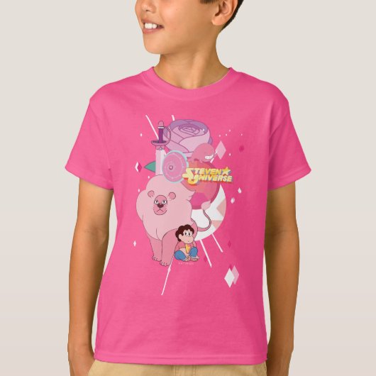 Steven Universe | Roos Kwartz Legacy T-shirt (Voorkant)