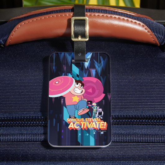 Steven Universe | Serieuze Steven... activeren! Bagagelabel (Voorkant Insitu 2)