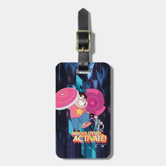 Steven Universe | Serieuze Steven... activeren! Bagagelabel (Voorkant verticaal)