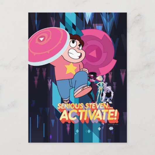 Steven Universe | Serieuze Steven... activeren! Briefkaart (Voorkant)