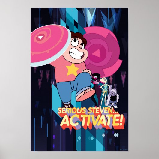 Steven Universe | Serieuze Steven... activeren! Poster (Voorkant)
