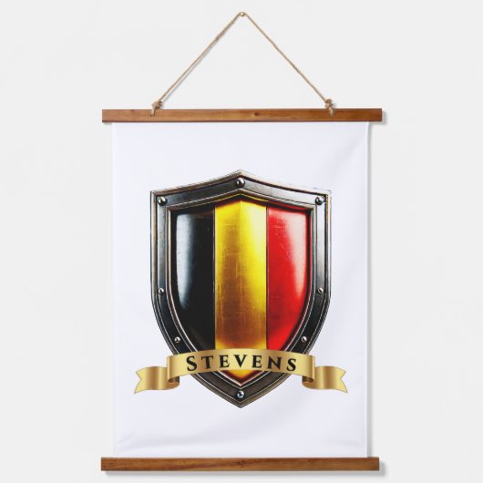 Stevens België Nationaal Erfgoed Schild Hangend Wandkleed (Voorkant)