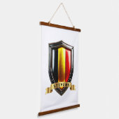 Stevens België Nationaal Erfgoed Schild Hangend Wandkleed (Gebogen)