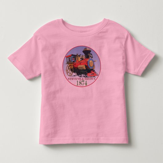 Stevens & Brown Speelgoed Locomotief Kinder Shirts (Voorkant)