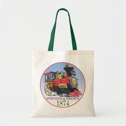 Stevens & Brown Speelgoed Locomotief Tote Bag (Voorkant)