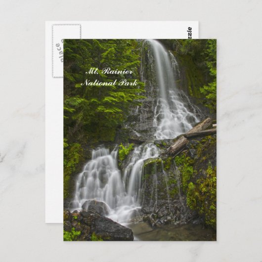 Stevens Canyon waterval briefkaart (Voorkant / Achterkant)