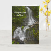 Stevens Canyon waterval wenskaart Kaart (Gele Bloem)