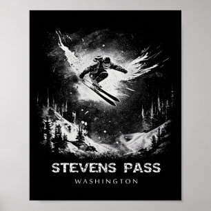 Stevens P Washington Ski Skisporter  Poster
