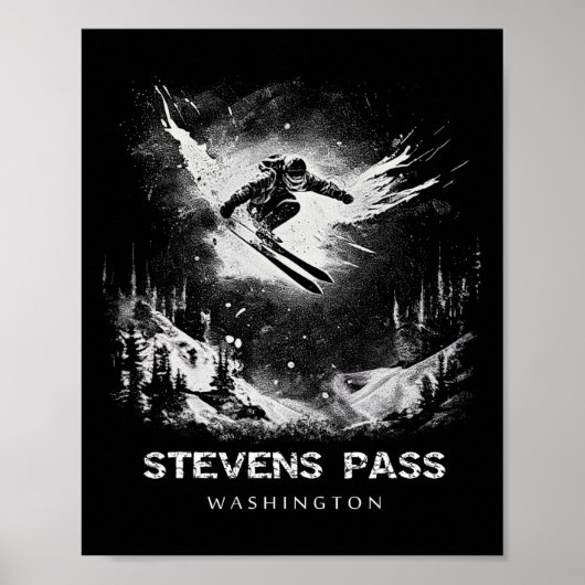 Stevens P Washington Ski Skisporter Poster (Voorkant)
