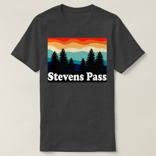 Stevens Pass Washington Retro T-shirt (Design voorkant)