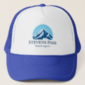 Stevens Pass Washington skioord Hoed Trucker Pet (Voorkant)