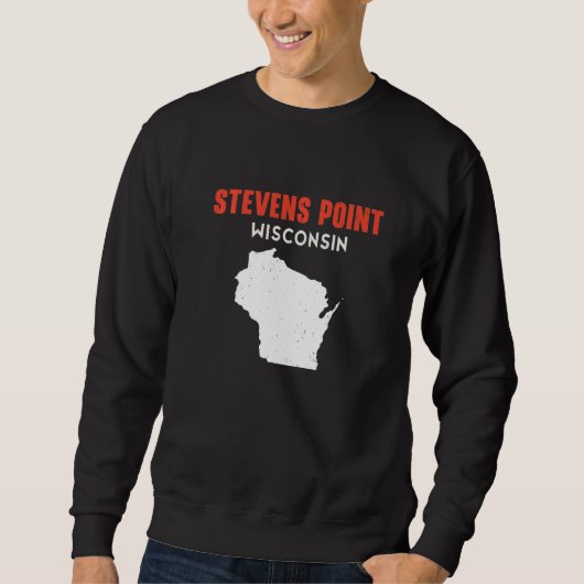 Stevens Point VS Staat Amerika Reizen Montanan He Trui (Voorkant)