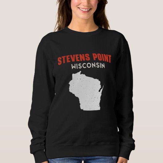 Stevens Point VS Staat Amerika Reizen Montanan Hij Trui (Voorkant)