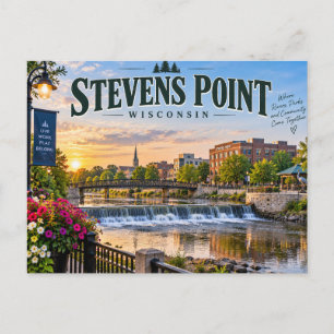 Stevens Point Wisconsin Briefkaart