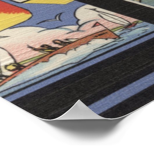 Stevens Point, Wisconsin - Grote letterscènes Poster (Hoek)