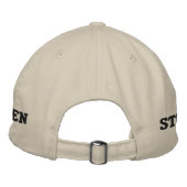 Steven's Uber geborduurd Pet (Achterkant)