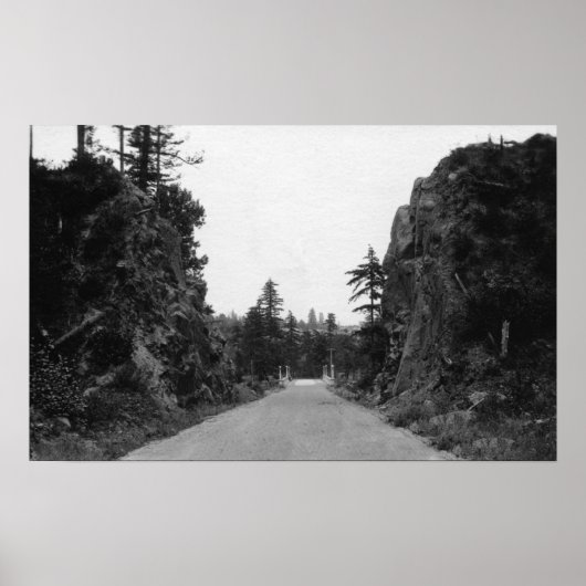 Stevenson Pass, WA Uitzicht North Bank Highway Poster (Voorkant)