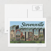 Stevensville, Montana Briefkaart (Voorkant / Achterkant)