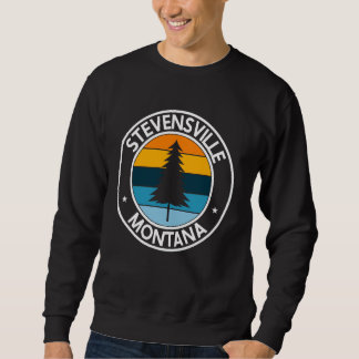 Stevensville Montana MT USA City Pride Retro Sunse Trui
