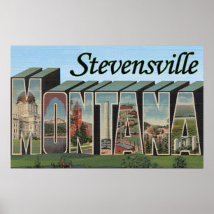 Stevensville, Montana Poster
