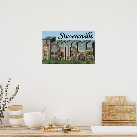 Stevensville, Montana Poster (Keuken)