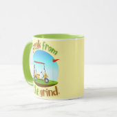 Steve's golfkar BFTG Coffee Mok (Voorkant links)