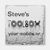 Steve's toolbox magneet (Voorkant)
