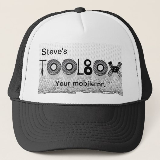 Steve's toolbox trucker pet (Voorkant)