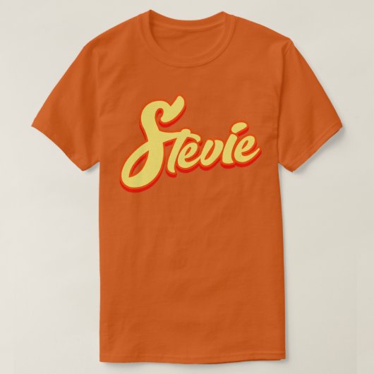Stevie  Distress Typografie T-shirt (Design voorkant)