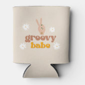 STEVIE Groovy Babe Retro 70's Hippie Thema Bach C Blikjeskoeler (Voorkant)