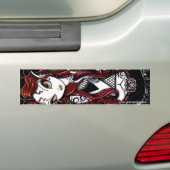 Stevie Roodharige Tatoeage Fae Bumpersticker (Op auto)