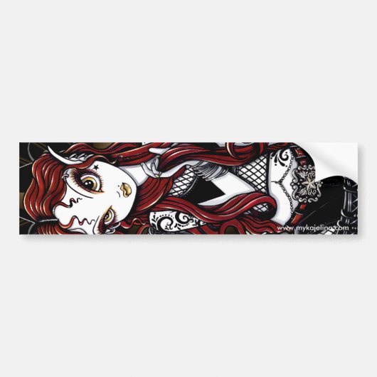 Stevie Roodharige Tatoeage Fae Bumpersticker (Voorkant)