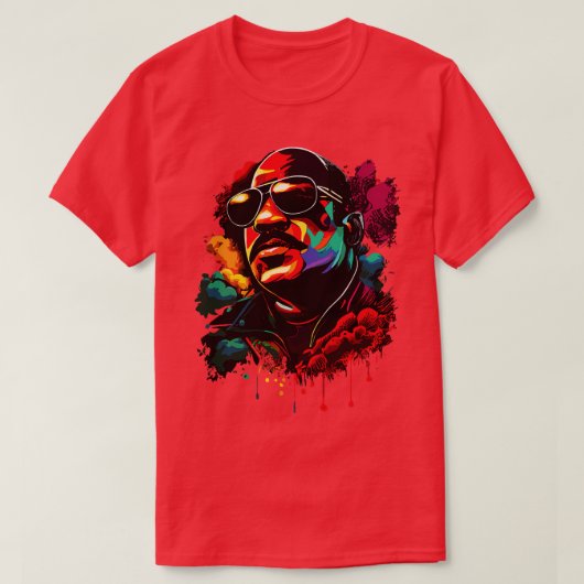 Stevie Wonder 1 T-shirt (Design voorkant)