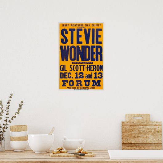 Stevie Wonder / Gil Scott Heron Poster (Keuken)