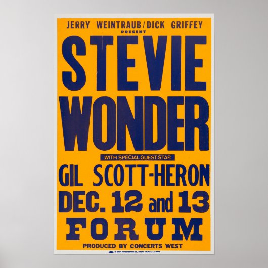 Stevie Wonder / Gil Scott Heron Poster (Voorkant)