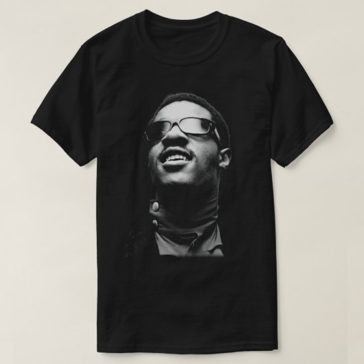 Stevie Wonder __  Halftone-Stijl __ Fan Kunst T-shirt (Design voorkant)