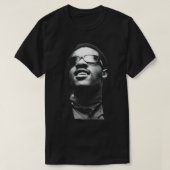 Stevie Wonder __  Halftone-Stijl __ Fan Kunst T-shirt (Design voorkant)