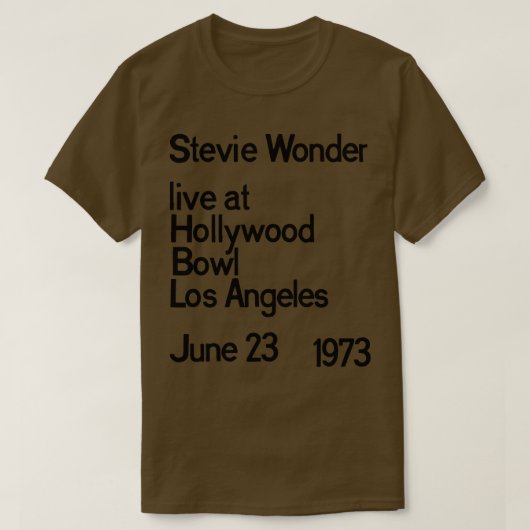 Stevie Wonder LIVE T-shirt (Design voorkant)