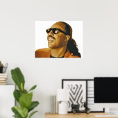 Stevie Wonder Poster (Thuiskantoor)