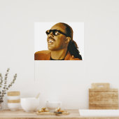 Stevie Wonder Poster (Keuken)