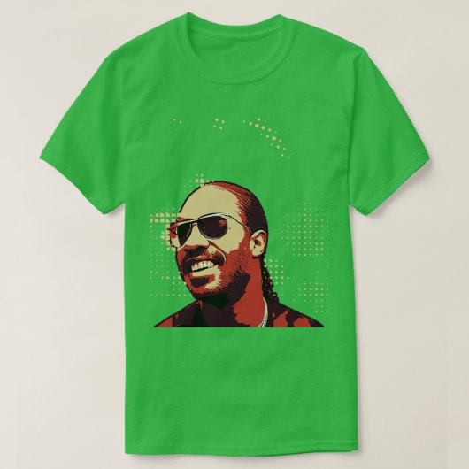 Stevie Wonder vintage poster T-shirt (Design voorkant)