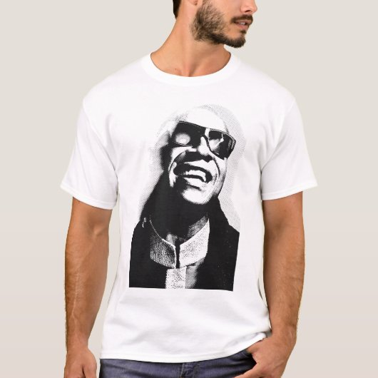 Stevie wonderkunst t-shirt (Voorkant)