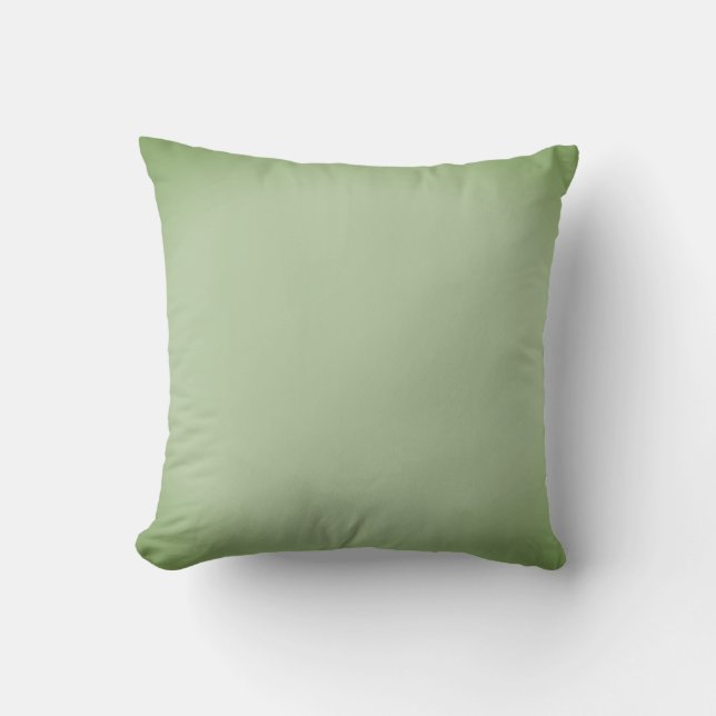Stevig jade groene celadon  kussen (Voorkant)