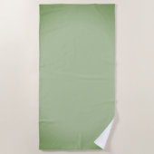 Stevig Jade Groene Celadon Strandlaken (Voorkant)